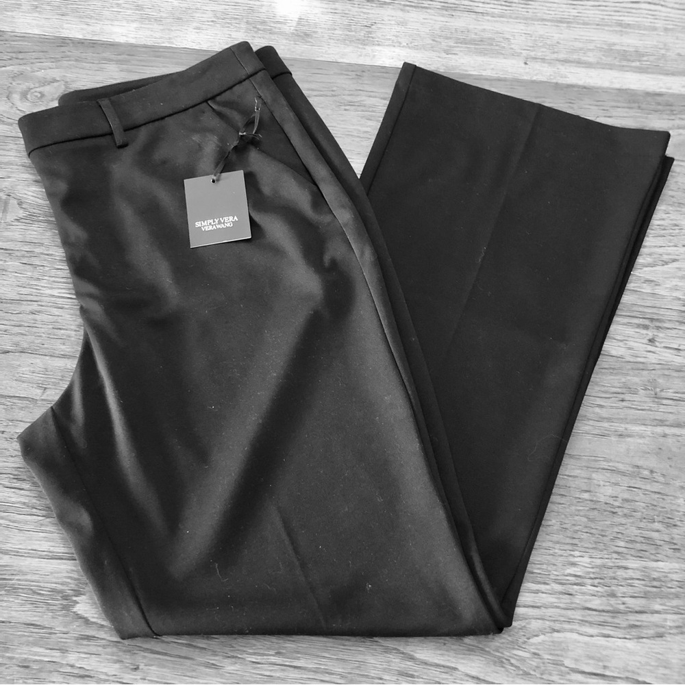 Simply Vera Vera Wang Black Women's Dress Pants
